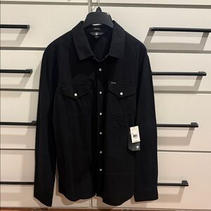 Volcom Hayes Black Long Sleeve Shirt NWT Size L